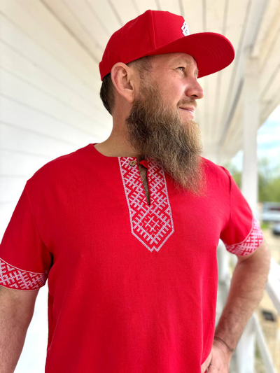 Рубаха с коротким рукавом «Лестница в небо»