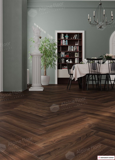 Ламинат Alpine Floor Herringbone 12 Орех Сицилия LF105-13