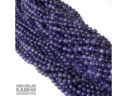 Аметист светлый полупрозрачный шары 6,6-6,7 мм, цена за нить 19 см