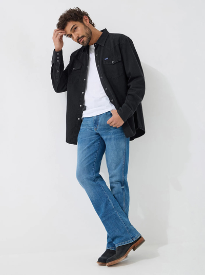 Рубашка Wrangler® Classic Denim Western Snap Shirt