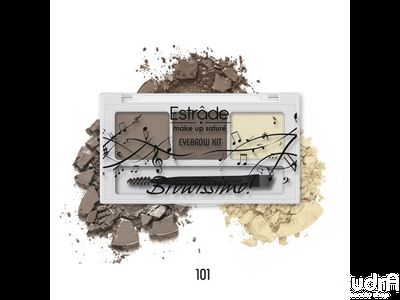 ESTRADE Набор для макияжа бровей "BROWISSIMO" l Эстраде Тон 101 светло-коричневая