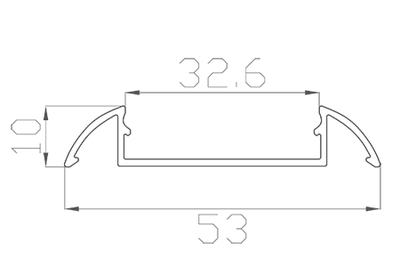 Алюминиевый профиль 4L-5310-N ANOD