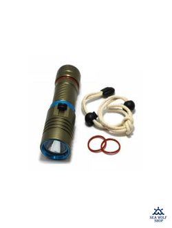 Фонарь Scuba Brothers Flash Green 2000Lm L2, теплый свет