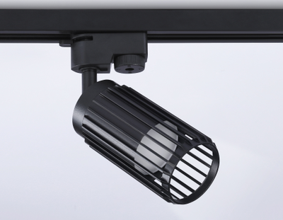Трековый однофазный светильник со сменной лампой GL 5158 BK черный GU10 D60*120