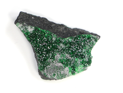 Уваровит кристаллы на породе, Урал (27*19*10 мм, 6 г) №23734