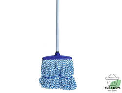 Насадка для швабры МОП веревочная, микрофибра, 140 гр, прошитая CELL