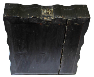 Икона  `Господь Вседержитель` в латунном окладе и киоте. Россия. Кон. XIX – нач. ХХ века.