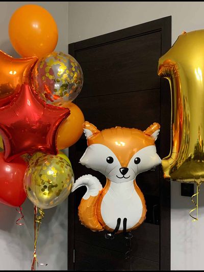 Сет "Оранж" (11 шариков + 1 цифра)