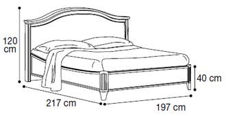 Кровать "Gendarme" 180х200 см