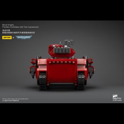 Хищник-Аннигилятор Кровавых Ангелов (Warhammer 40k) - КОЛЛЕКЦИОННАЯ ФИГУРКА 1/18 Blood Angels Predator Annihilator with Twin Lascannons (JT01499) - JOYTOY