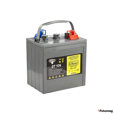 Тяговый WET аккумулятор Rutrike DT106 (T-105) 6V155A/H C3