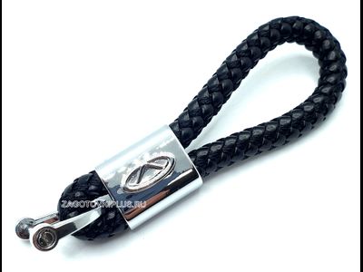 Брелок кожаный плетёный ремешок с логотипом CHERY