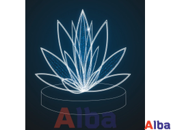 Фонтан светодиодный Лотос, 3м