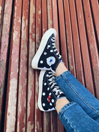 Кеды Converse Comme Des Garcons черные высокие