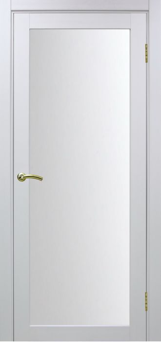 Межкомнатная дверь "Турин-501.2" белый монохром (стекло)