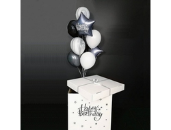 Коробка-сюрприз + шары  "для него"