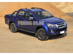 Пороги на Isuzu D-MAX 2016-2020 Start Black