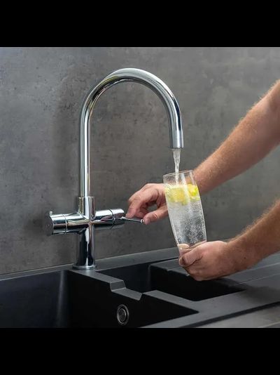 Система мгновенного кипячения воды с газацией и охлаждением 5в1 AQUAHOT MONTBLANC Chrome (хром)