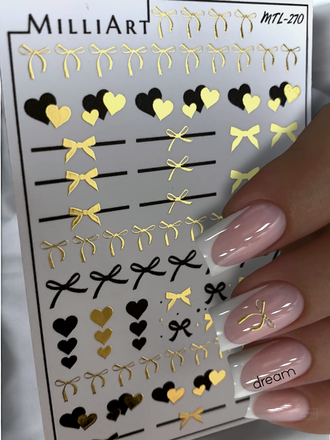 Слайдер-дизайн MilliArt Nails Металл MTL-270