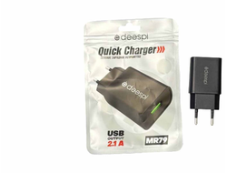 Сетевое зарядное устройство MRM MR79c 5V/2,1A 1USB Black