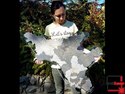 Карта Амурской области 1,0 х 0,75 м