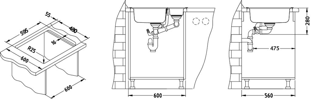Мойка Alveus Line maxim 50 (Satin)