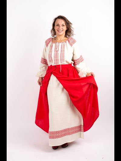 Юбка-понёва с запахом "Рябина"