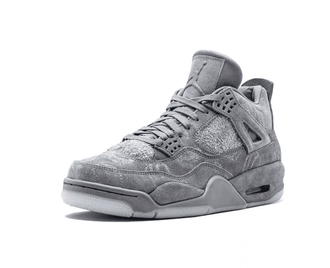 Nike Air Jordan Retro 4 Kaws X Cool Grey сбоку