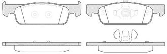 Колодки передние (Remsa) для Рено Сандеро 2 ( 16V)