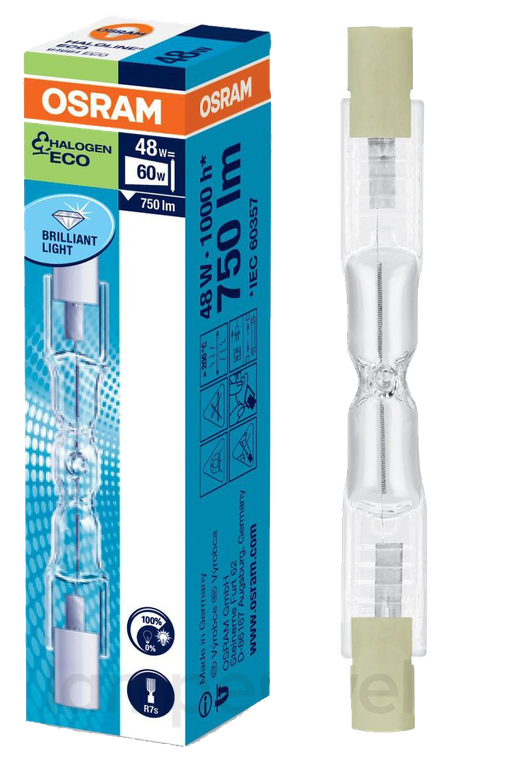 Линейные лампы цоколь R7s - Галогенная лампа Osram Haloline Eco HDG ...