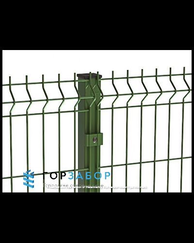 Решетчатый 3D забор из прутка 5мм цинк+полимер купить