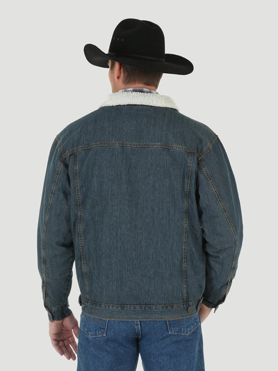 Куртка Wrangler® Western Sherpa Lined Denim Trucker Jacket