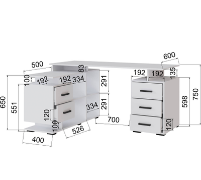 СКМУ-3 компьютерный стол угловой Белый с тиснением «Древесные поры»