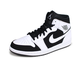 Nike Air Jordan Retro 1 Mid (Белые с черным) арт2