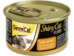 Консервы для кошек Gimcat ShinyCat из тунца с цыпленком 70 грамм