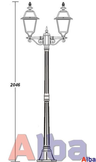 Faro frost 91108A Парковый светильник