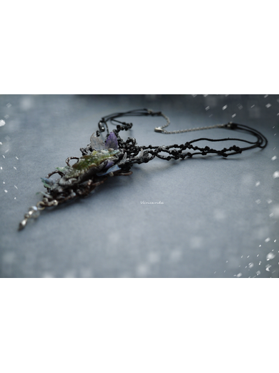 Волшебное колье "Зимняя Дриада из Зачарованного Леса"