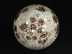 Шар "Яшма цветочная, хризантемовая", Казахстан (68 мм, 416 г) №29772