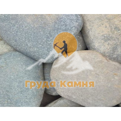 Галька плоская синяя речная, фракция 150-200 мм