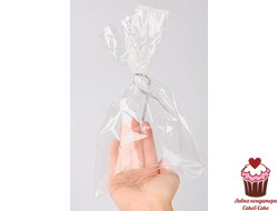 Пакетик для печенья прозрачный 15х30 см, 100 ШТУК