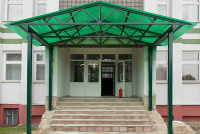 НАВЕС ДВУХСКАТНЫЙ МЕТАЛЛИЧЕСКИЙ