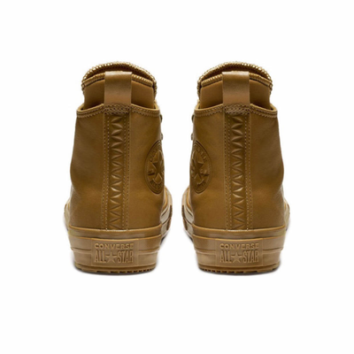 Converse Waterproof высокие коричневые зимние кожаные