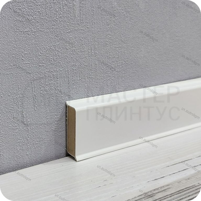 Плинтус ХДФ Dollken Cubu Flex Life 40мм Х 2,5 м 1013/5012 Белый