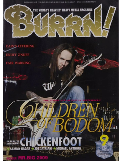 Burrn! Magazine September 2009 Children Of Bodom Cover, Японские журналы в России, Intpressshop
