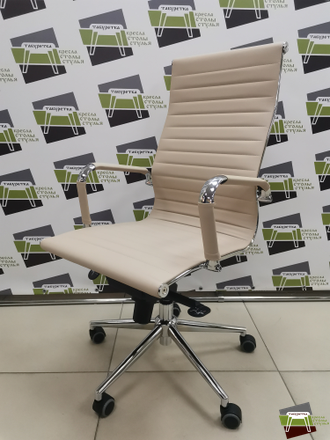 Кресло руководителя Everprof Rio M Экокожа Бежевый