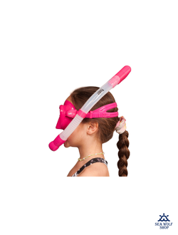 Маска для дайвинга с трубкой Scuba Brothers Flipper Pink, комплект