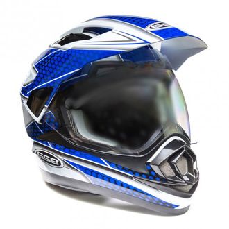 Купить Кроссовый шлем XP-14 A WHITE BLUE