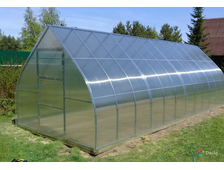 Теплица "Капля" из трубы 25х25 шаг дуги 0,67 метра.