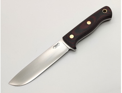 Нож Кедр L сталь N690 микарта красно-черная