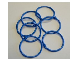 Разъемные кольца, диаметр 40 мм (цвет синий)